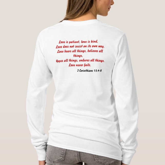 Love is patient, love is kind, Hoody (Back)