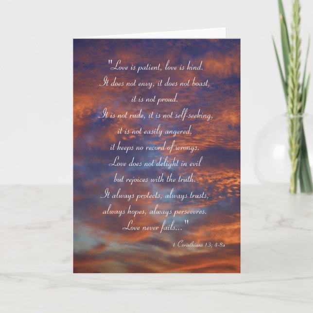 Love is patient, love is kind | Inspirational Card (Front)