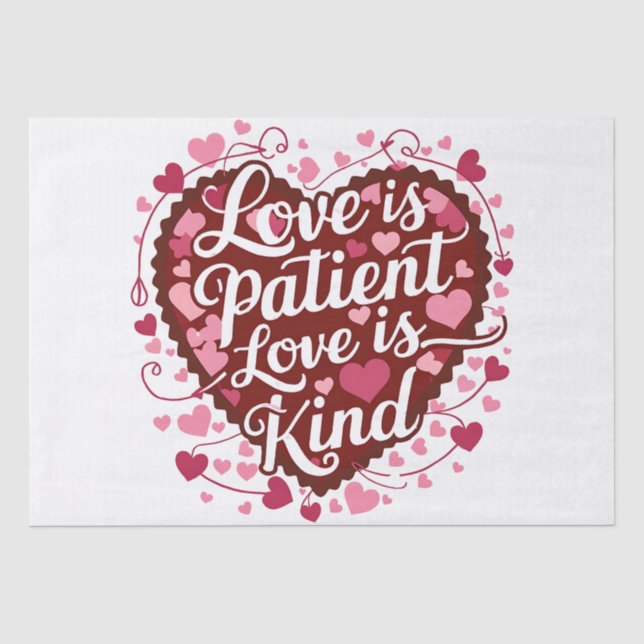 love is patient love is kind iphone cases design tissue paper (Front)
