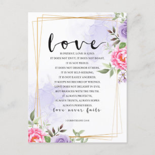 Love is patient, Love is kind Postcard
