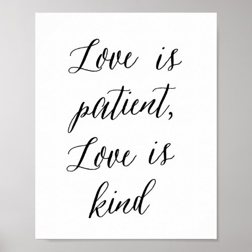 Love is patient Love is kind _ Poster