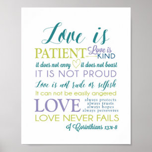 love is patient love is kind Poster
