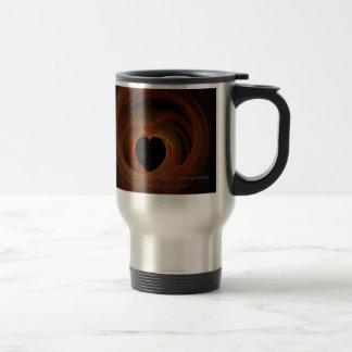 "Love is patient, love is kind" travel mug