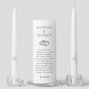 Love Is Patient Love Is Kind Unity Candle Set