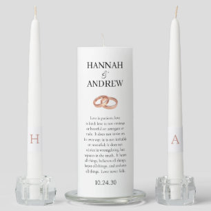 Love Is Patient Love Is Kind Unity Candle Set