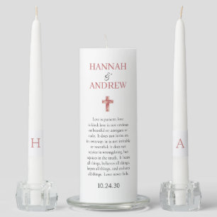 Love Is Patient Love Is Kind Unity Candle Set