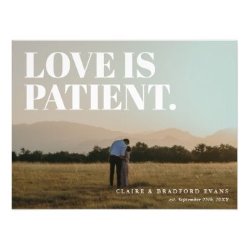 Love Is Patient Memory Event Photo by 2BirdStone at Zazzle
