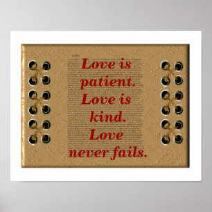 Love is patient. poster