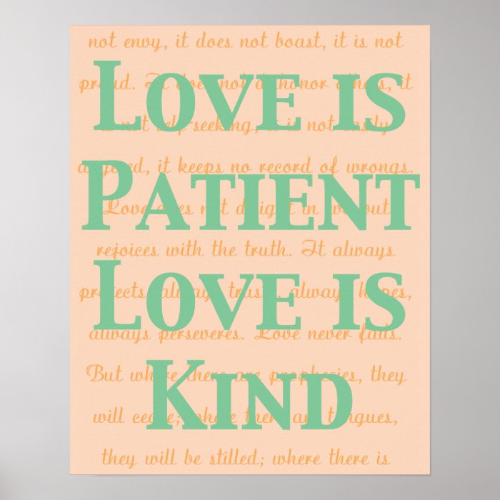 Love is Patient Posters