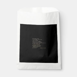Love Is Patient Simple Inspirational Design  Favor Bag