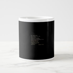 Love Is Patient Simple Inspirational Design  Giant Coffee Mug