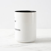 Love is patient Two-Tone coffee mug (Center)