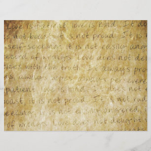 Love is Patient Wedding Program Cover