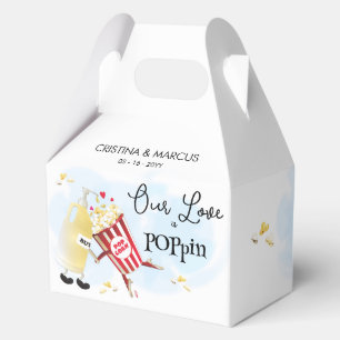 Love Is Poppin Popcorn Favor Boxes