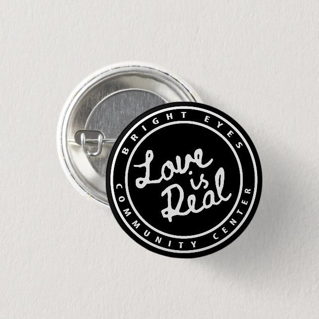Love is Real Circle Logo Button (Front & Back)