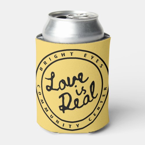 Love is Real Circle Logo Can Cooler