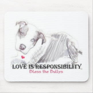 Love is Responsibility mousepad