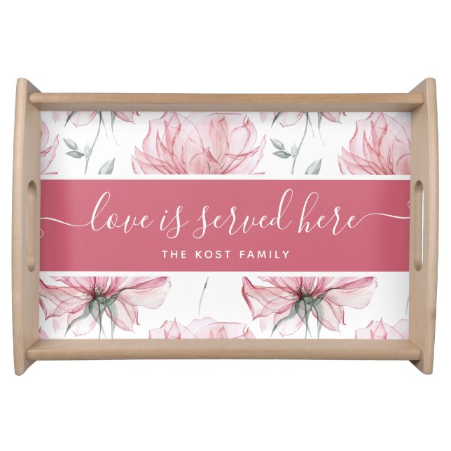 Love Is Served Here Serving Tray (Front)