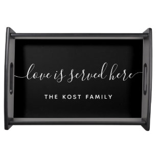 Love Is Served Here Serving Tray