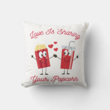 Love Is Sharing Your Popcorn Funny Valentines Day