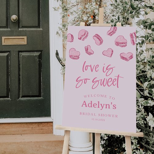 Love Is So Sweet Bridal Shower Welcome Sign