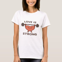 Love is Strong – Cute Heart Illustration