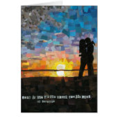 "love is..." sunset silhouette lovers (Front)