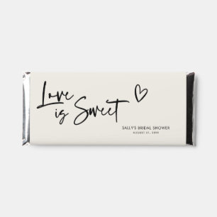 Love is Sweet Bridal Shower Hershey Bar Favors