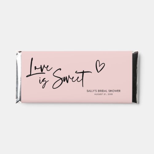 Love is Sweet Bridal Shower Hershey Bar Favors