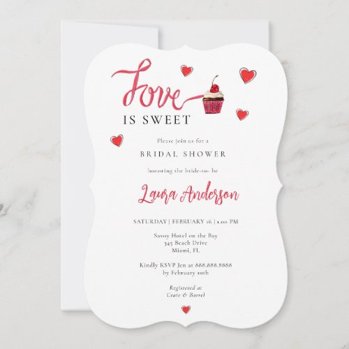 Love is Sweet Bridal Shower Invitation