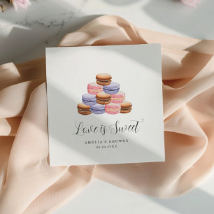 Love Is Sweet Bridal Shower Invitation Napkins
