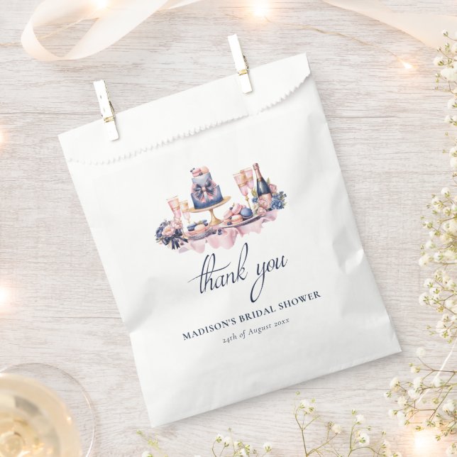 Love is sweet Bridal Shower Thank you Favor Bag (Clipped)