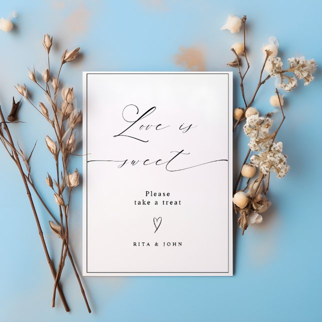 Love is Sweet Candy Buffet Wedding Dessert Sign (Creator Uploaded)