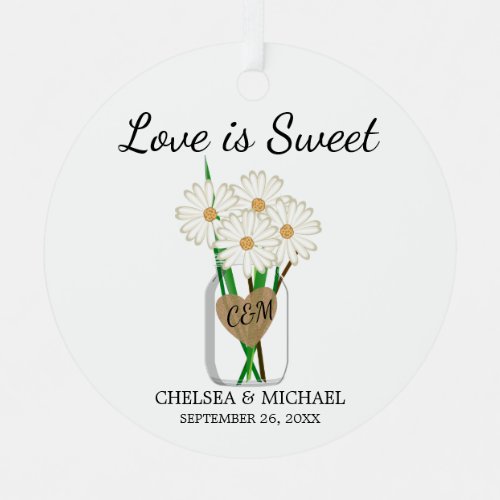Love is Sweet Ceramic Ornament