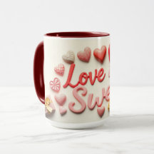Love Is Sweet Chocolate Valentine Heart