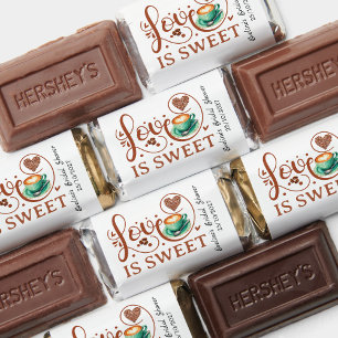 Love Is Sweet Coffee Heart Calligraphy Thank You Hershey's Miniatures