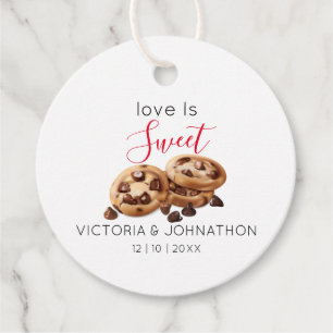 Love is Sweet Cookie Wedding Favor Tags