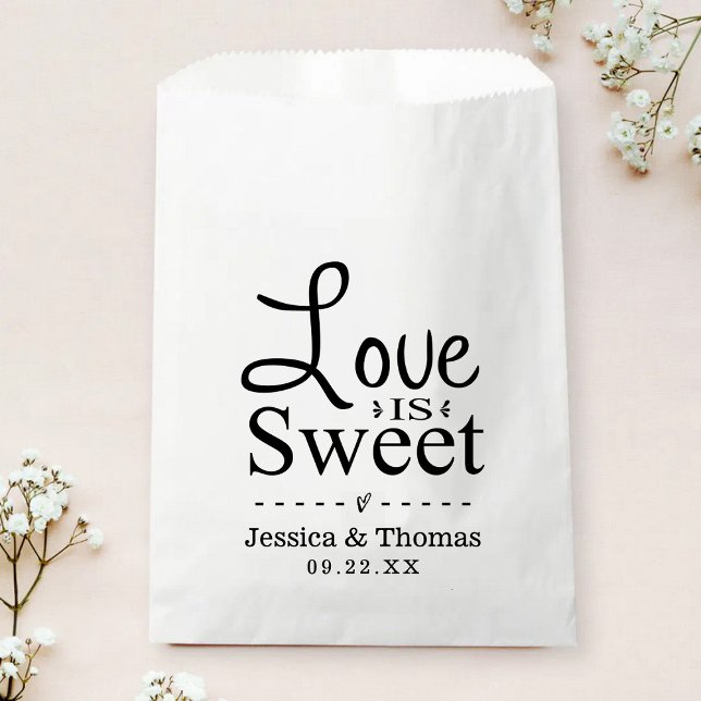 Love Is Sweet! Custom Wedding Favor Bags (Creator Uploaded)