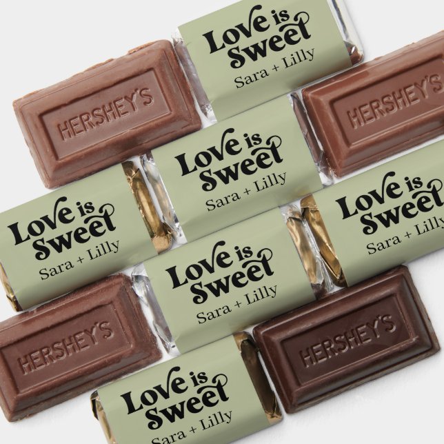 Love is Sweet Custom Wedding  Hershey's Miniatures (Assorted)