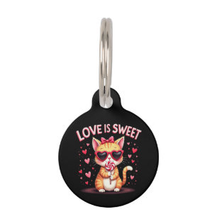 Love Is Sweet Delicious Moments Filled with Choco Pet ID Tag