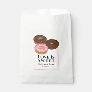 Love Is Sweet Donut Wedding Favor Bag