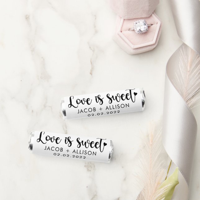 love is sweet elegant chocolate wedding favor (Wedding)