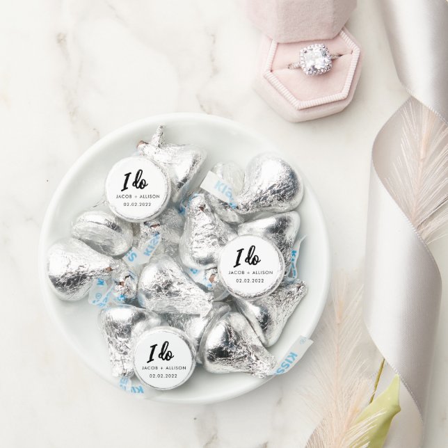 love is sweet elegant chocolate wedding favor I do (Wedding)
