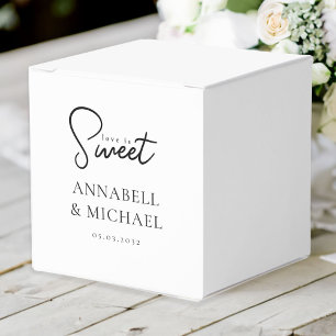 Love is Sweet! Elegant, Simpel, Wedding Favor Boxes
