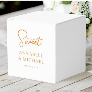 Love is Sweet! Elegant, Simpel, Wedding Favor Boxes