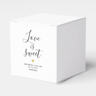 Love is Sweet Elegant Wedding Favor Box