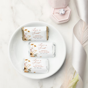 Love is Sweet Fall Floral Pumpkin Bridal Shower Hershey's Miniatures