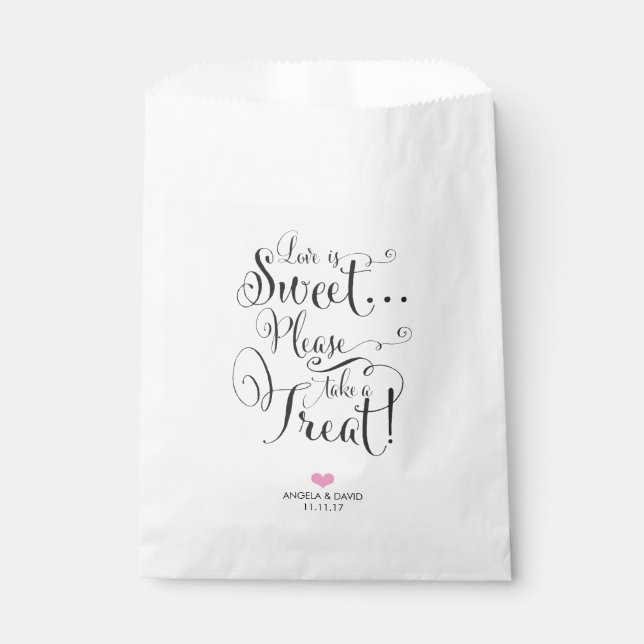 Love is Sweet Favor Bag (Front)