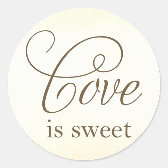 love is sweet favor labels (Front)