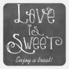 Love Is Sweet Labels (Black / Gray) | Zazzle.com